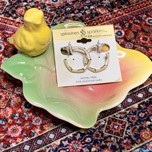 🐼 3/$25 Bamboo hoop earrings